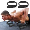 S Shape Push-up Handles No-Slip Foam Handle Push Up Stand Aluminium Alloy Exercise Board Home Fitness Chest Training Equipment
